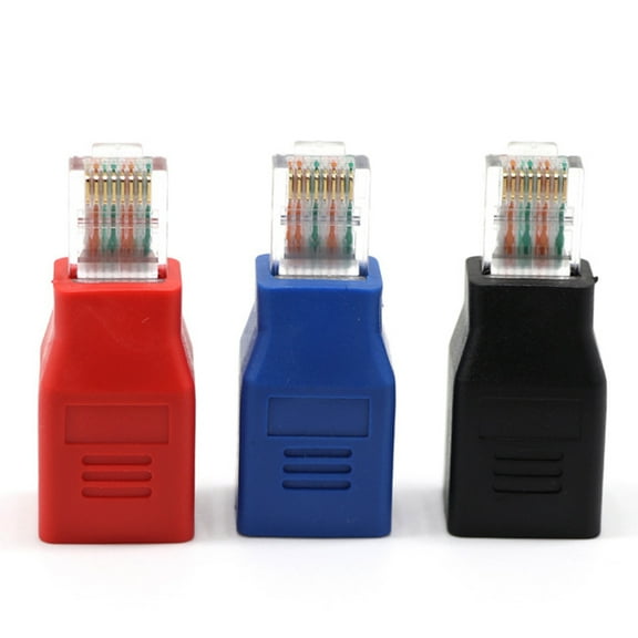 KALLORY 1Set Connector for Tech Users with Gold Plated Leads Ethernet Cable Coupler