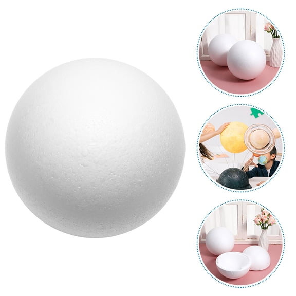 KALLORY  White Foam Balls for DIY Use and Handmade Craft Materials