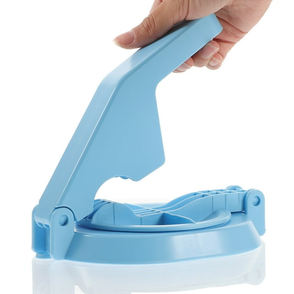 KALLORY 1Set Dumpling Skin Press for Pressing Dumplings with Dark Blue PP Material and Square Shape for Relatives