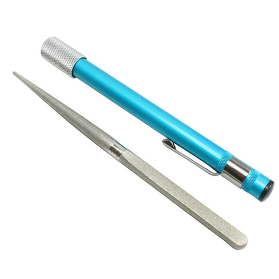 KALLORY 1Set Grinding Pen for Sharpening Blue Tool for Outdoor Tools and Camping Use Back to School