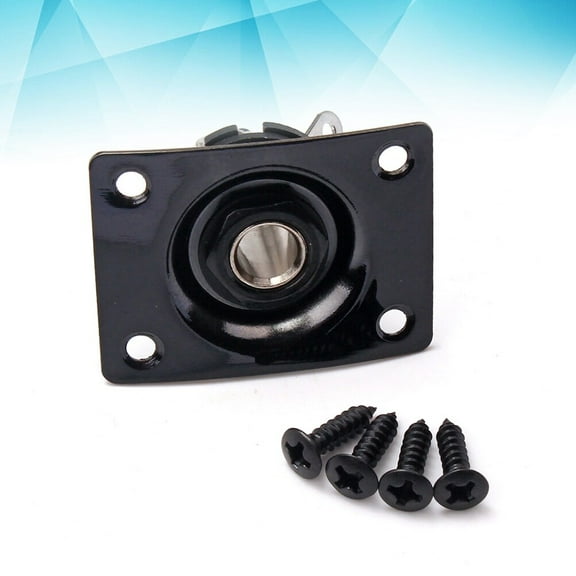 KALLORY 1Set Input Jack For Electric Guitar With Professional Indented Design