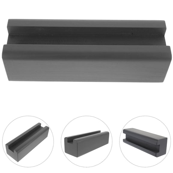 KALLORY Full Length Standing Mirror with Dark Grey Wood Frame and Plastic Rod, Easy to Install for Homeowners, 1 Set