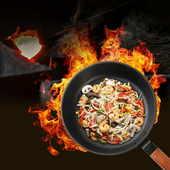 KALLORY Non-Stick Iron Skillet for Kitchen Cooking, BBQ, , Steaks, and Easy to Clean