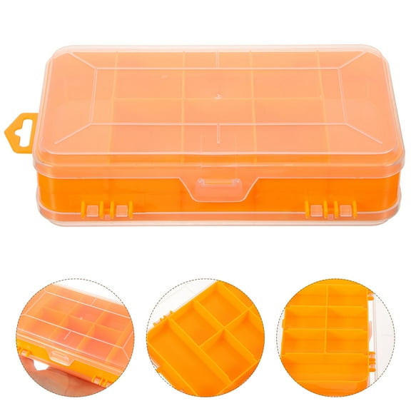 KALLORY Bead Storage Box Organizer Box Green Small Parts Organizer Workshop Use 1Pcs