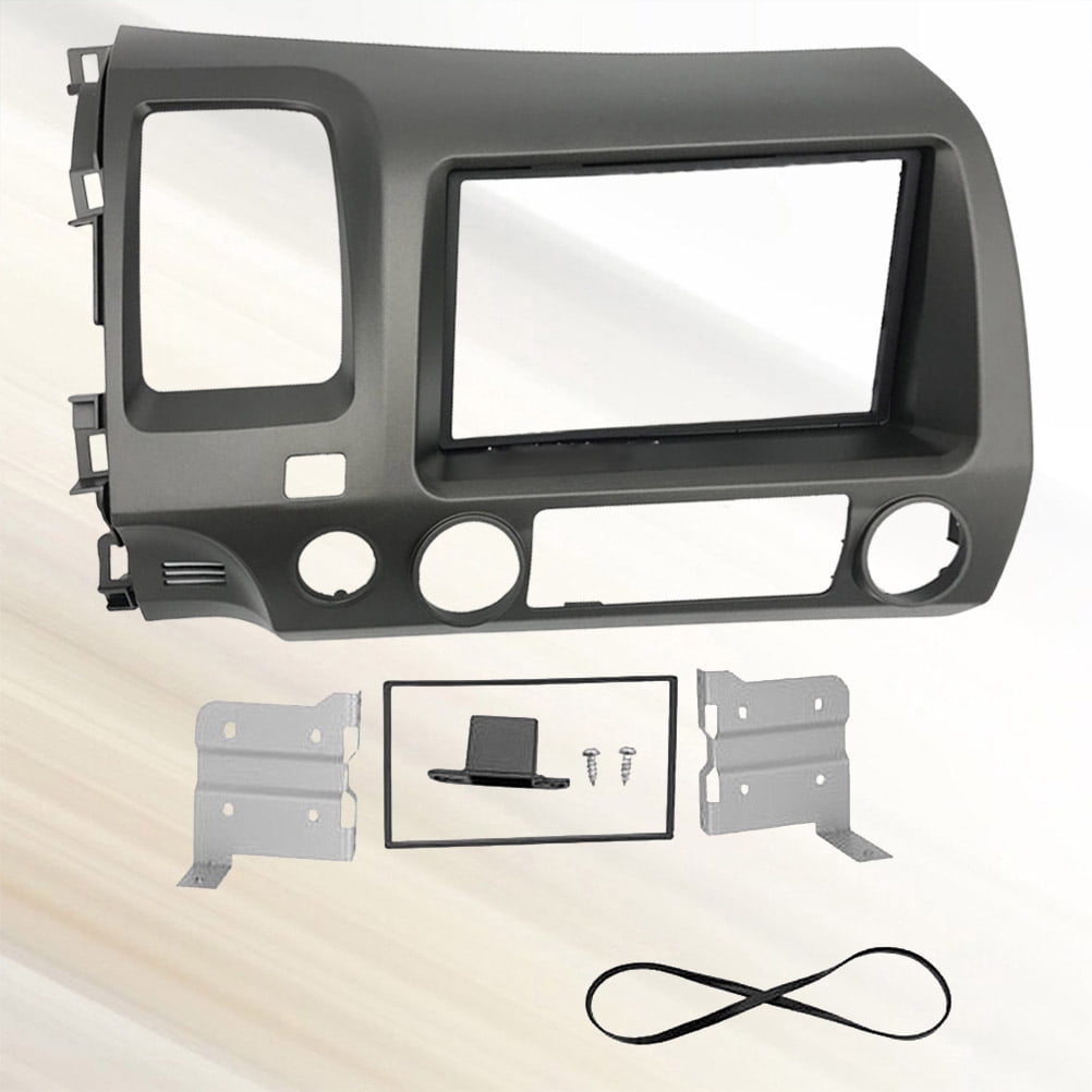 KALLORY 1Set Rectangular Grey Stereo Frame Car Mounting Bracket Holding ...