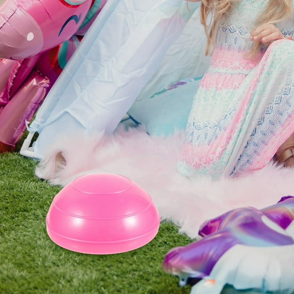 KALLORY 1Set Rosy Semicircle Gym Balancing Ball For Kindergarten And Children Balance Training