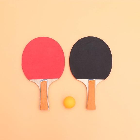 KALLORY 1Set Round Table Tennis Practice Tool for Home Use and Training Supplies in Red Color