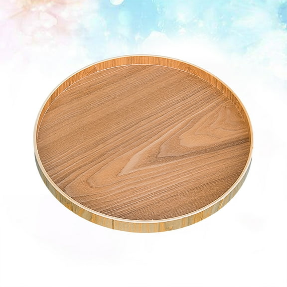 KALLORY Tea Table Board Round Tray Composite Material 1Set