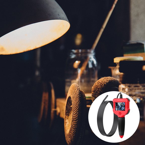 KALLORY 1Set Snake Inspection Camera for Dark Environment with 2.4-Inch High Definition Screen and IP67 Waterproof