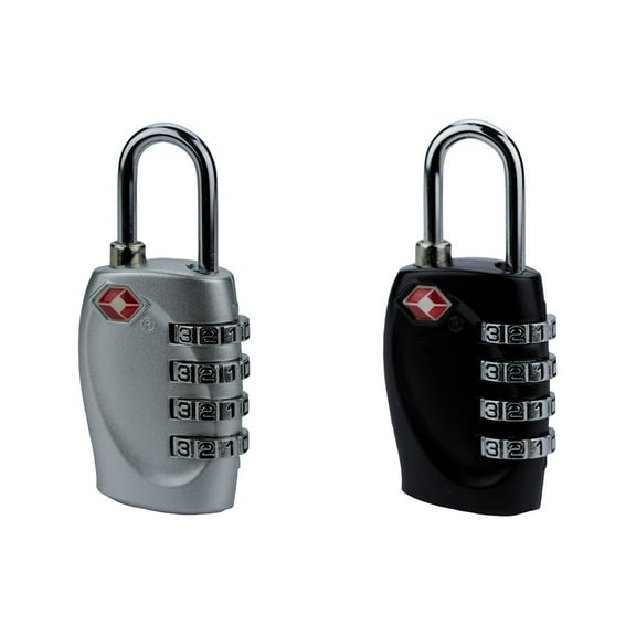 KALLORY 1Set TSA-330 Padlock 4 Combination for Luggage and Tool Box