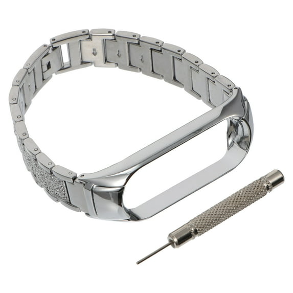 KALLORY 1Set Watch Band Strap Silver Color For Christmas Day present Durable