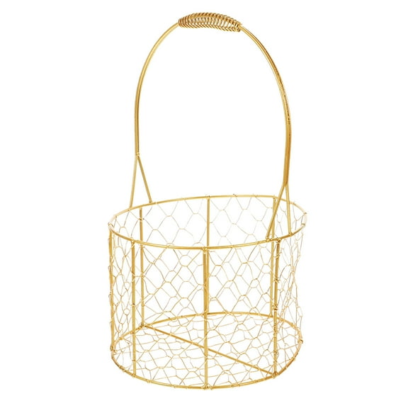KALLORY Metal Storage Baskets with Handles for Home, Kitchen, Office Organization, Wedding Decor, and Storage Solutions