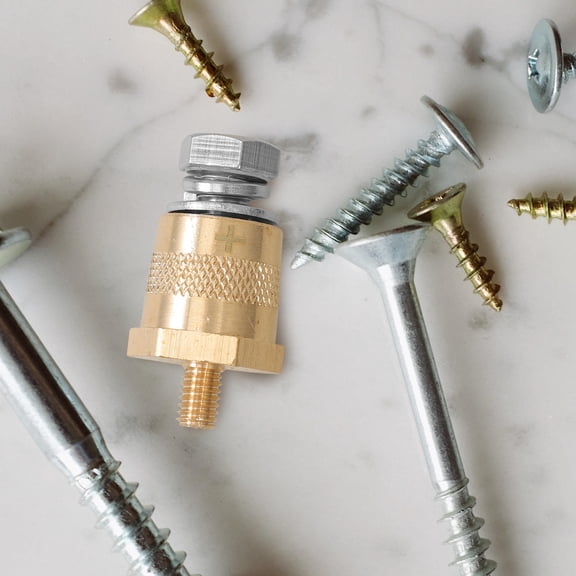 KALLORY 2-Pack Brass Terminal Connectors Car Electrical Adapters for Auto Battery Post and