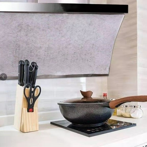 KALLORY 2-Pack Oil Absorbing Filters for Kitchen Range Hood, Smoke and Heat , Easy to Install and Replace