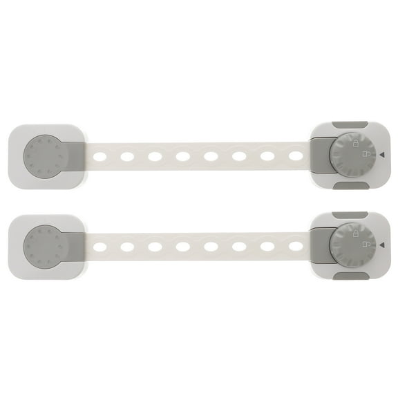 KALLORY Child Proof Locks Safety Lock Biscuit Shape 2 Pc