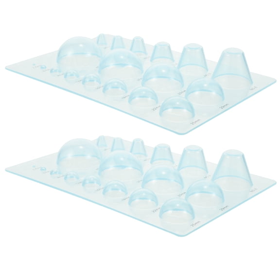 KALLORY 2 Pcs 3d Domes Quilling Mold Paper Template High- Unique Molds