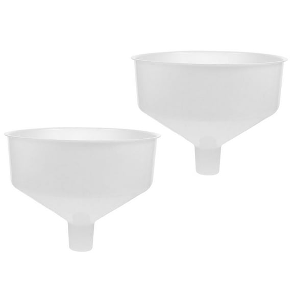 KALLORY Cooking Funnel Plastic 2Pcs For Bar Use Liquid Transfer 10.4*10.4*7.7in