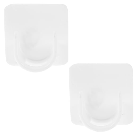 KALLORY 2 Pcs No Drill Curtain Rod Brackets Slot Telescopic