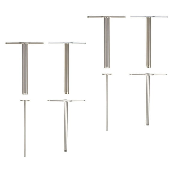 KALLORY  Metal Rubber Cork Borer Tool Set Silver for Lab and Crafts