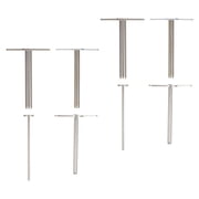 KALLORY Metal Rubber Cork Borer Tool Set Silver for Lab and Crafts