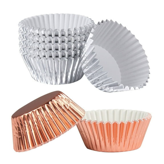 KALLORY 200Pcs Baking Cake Wrappers Round Paper Simple Design Smooth Finish Ice Cream Shops Concession Stands Diners