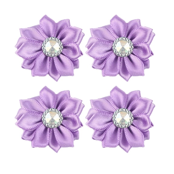 KALLORY Assorted Color Cloth Flowers for DIY Decoration Great for Shirts Bags Hair Clips and Accessories 20PCS