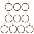 thumbnail image 1 of KALLORY 20Pcs Dark Brown Shower Curtain Rings Thick Eyelet Rings with Quiet Smooth Operation, 1 of 8