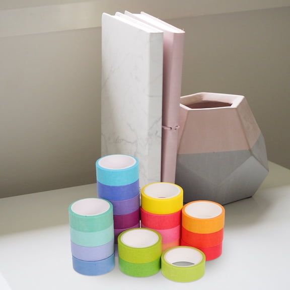 KALLORY Washi Tape Assorted Colors for Crafting, Journaling, Scrapbooking, Projects and Decoration