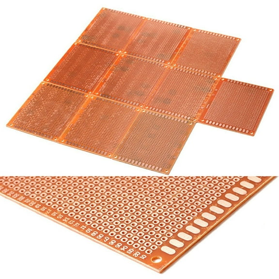 KALLORY 20Pcs Functional Circuit Board Kit Rectangular Plastic Material for DIY Projects and Electronic Prototyping