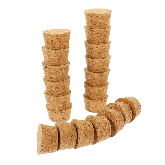 KALLORY 20pcs Bottle Corks DIY Craft Corks Wine Bottle Corks Wooden Corks Replacement Corks