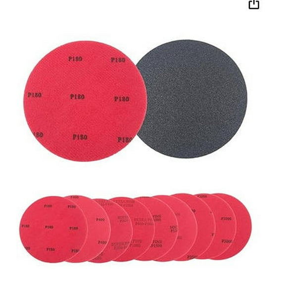 KALLORY Bowling Ball Resurfacing Kit Red Sponge Sanding Pads for Smooth Performance 20Pcs