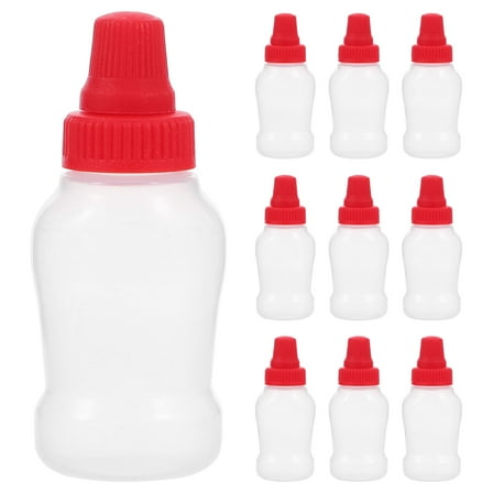 KALLORY 24pcs Mini Squeeze Bottles for Sauces, Refillable Plastic Containers, Multi-Color, 23ml/0.8oz, Ideal for Home and Kitchen Use