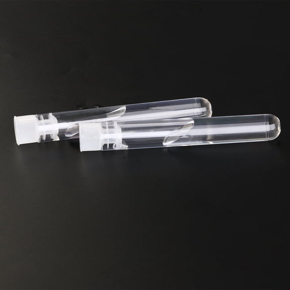 KALLORY 25pcs Mini Plastic Test Tubes with Lids for Gifting Use Transparent