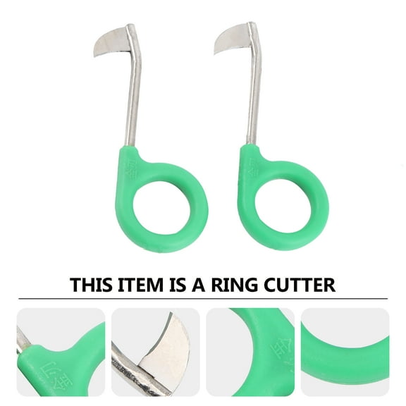 KALLORY 2Pcs Fine Edged Ring Cutter for Peach Tree Ring Tool Tool Steel Plastic