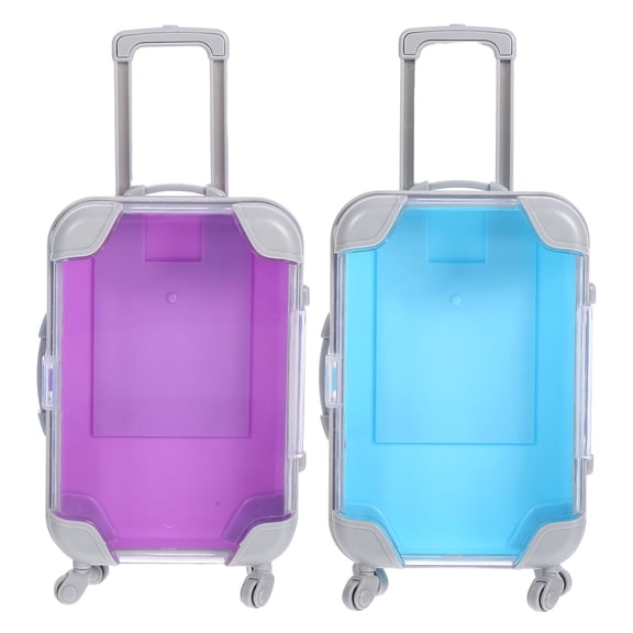 KALLORY Multifunctional Eyelash Storage Case with Telescopic Handle Waterproof ABS Makeup Organizer Assorted Colors 2pcs