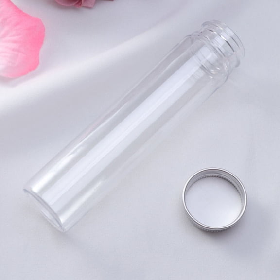 KALLORY 2Pcs Leak Proof Plastic Vials with Caps for Storage and Gifting