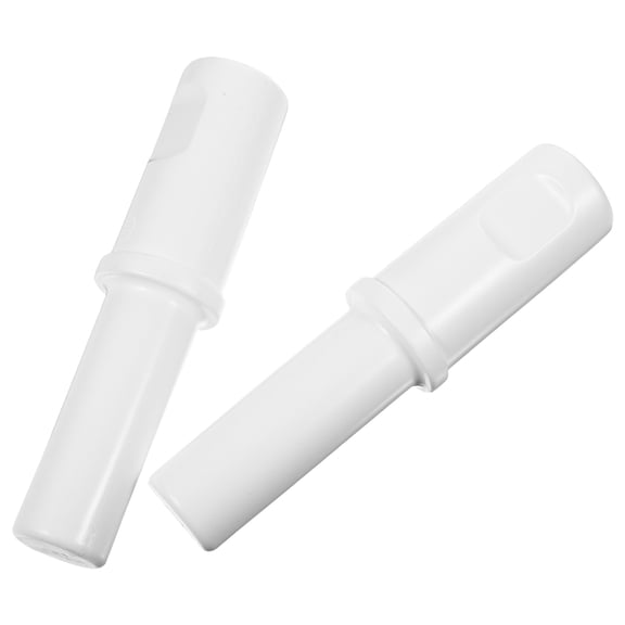 KALLORY White Plastic Meat Tamper Set, 2 Pieces, Kitchen Tool for Meat Grinding and Preparation