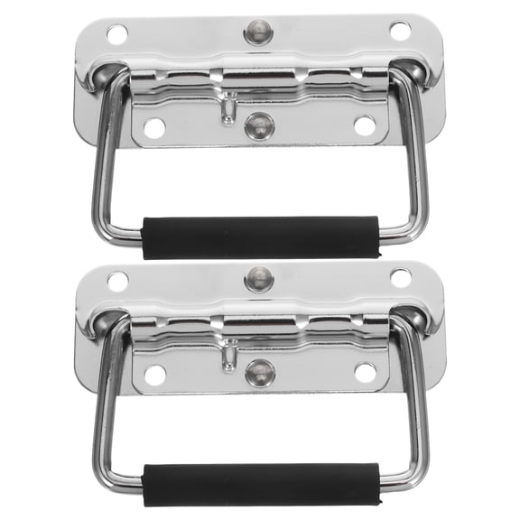 KALLORY 2-Pack Heavy Duty Metal Tool Box Handles, Anti-Rust Flight Case Replacement Handles for Industrial Use