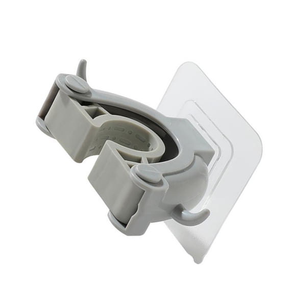 KALLORY mop hanger Wall Hanging Mop Clip ABS Adhesive Holding Homeowners Kitchen 2pcs