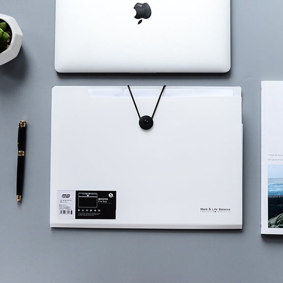 KALLORY 2Pcs Multi Pocket Folder for Paperwork Organiser in Rectangular Shape for Professionals