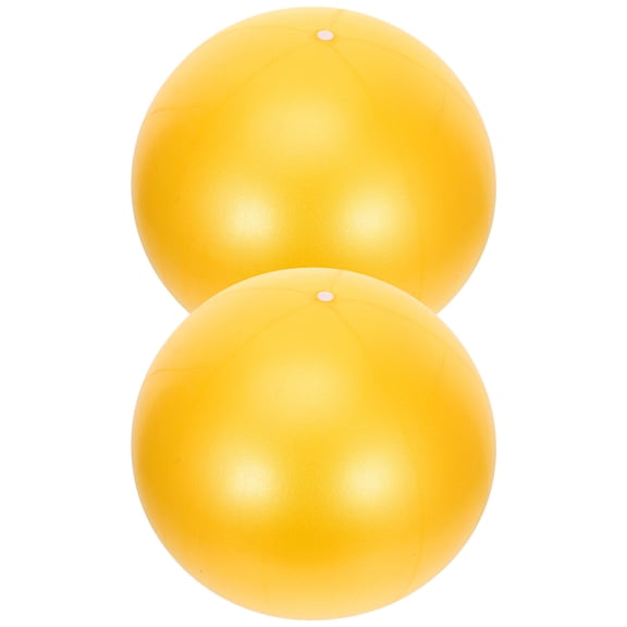 KALLORY Pilates Ball for Women 2Pcs Orange PVC Muscle Toning Fitness Supplies
