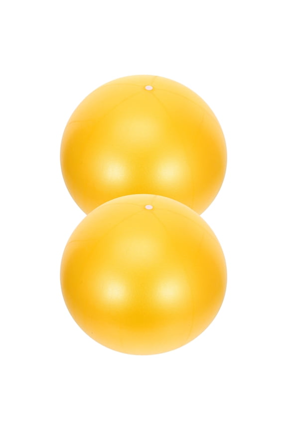 2Pcs Orange Pilates Ball PVC Material for Yoga Core Strength and Muscle Toning