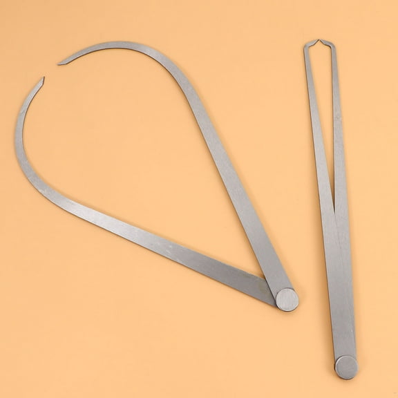 KALLORY Stainless Steel Caliper Measuring Tool Set, 2 Pieces, Precision Laboratory Instrument for Accurate Measurements