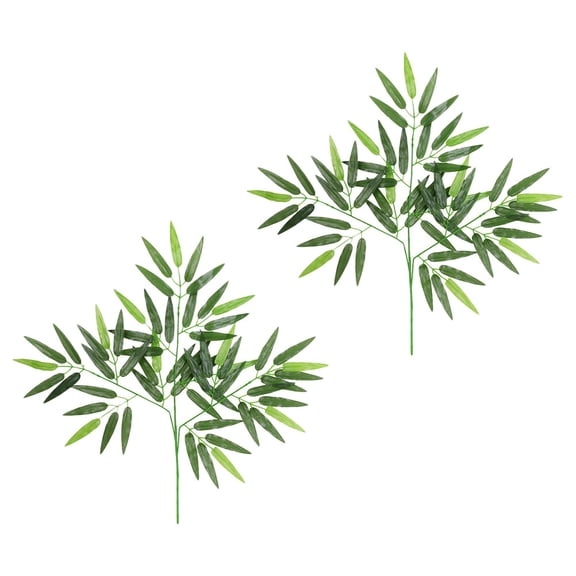 KALLORY 2-Pack Artificial 3D Leaves Plant Decoration for Home, Office, Garden - Indoor & Outdoor Use
