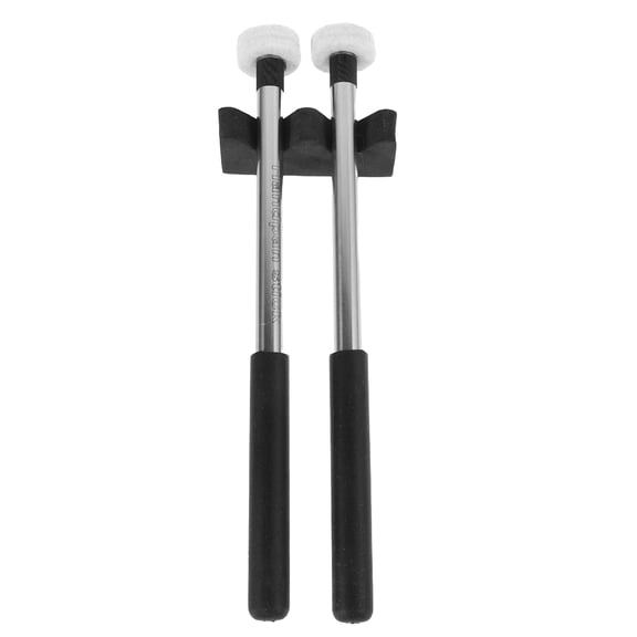 KALLORY 2-Pack Metal Handle Felt Drumsticks for Tongue Drum with Nonslip Grip and Lightweight Portable Design