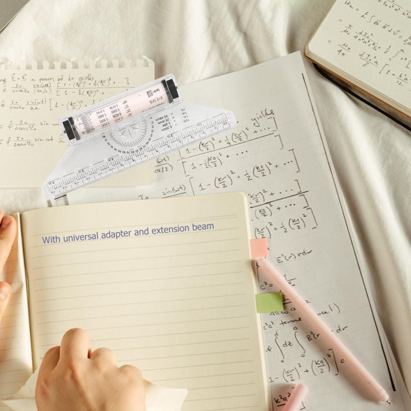 KALLORY 2Pcs Portable Plastic Drawing Rulers Easy to Carry Smooth Rolling Tool for Measuring and Design