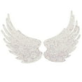 thumbnail image 1 of KALLORY 2Pcs Shiny Rhinestone Iron on Applique Patches Angel Wings for Clothing and Costume Decor, 1 of 5