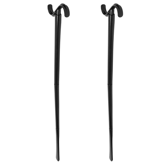 KALLORY 2Pcs Shoe Horn Long Handle Shoe Lifting Tool Versatile Boot Shoe Horn For Home