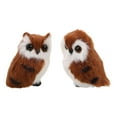 thumbnail image 1 of KALLORY 2pcs Plush Owl Toys Set, Soft Realistic Stuffed Animal for Kids, Adventure Animal Plushies, Children's Room Decor, 1 of 10
