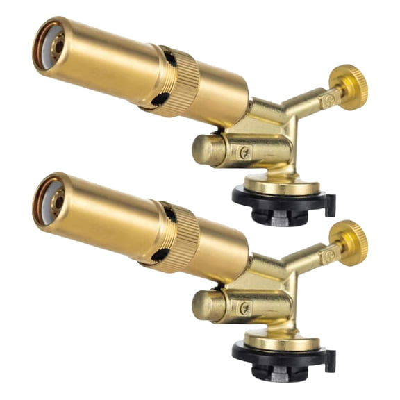 KALLORY 2pcs Adjustable Flame Cooking Torch for Grilling, Outdoor Fire Starter, Kitchen Use and Camping Activities